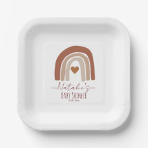 Boho bohain waterverf baby shower regenboog