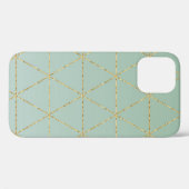 Boho Boheemse Chic Goud & Mint Geometrisch Glamour Case-Mate iPhone Case (Achterkant (horizontaal))