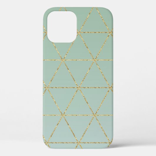 Boho Boheemse Chic Goud & Mint Geometrisch Glamour Case-Mate iPhone Case (Achterkant)