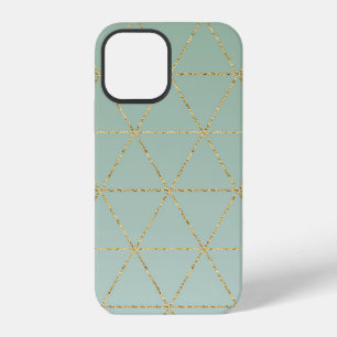 Boho Boheemse Chic Goud & Mint Geometrisch Glamour iPhone 12 Hoesje