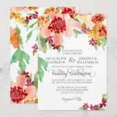 BOHO Boheemse Herfst Herfst Zomer Bloemen Waterver Kaart (Voorkant / Achterkant)