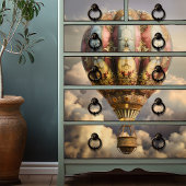 Boho Boheemse Hete Luchtballon Decoupage Tissuepapier