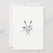 Boho Boheemse Veren Baby Shower Uitnodigingen (Achterkant)