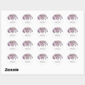 Boho Boheemse Veren Rustieke Bloem Feest Favor Ronde Sticker (Vel)