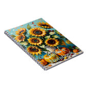 Boho, Boheemse Zonnebloemen, Zonnebloem, Notitieboek (Rechterzijde)