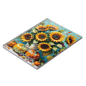 Boho, Boheemse Zonnebloemen, Zonnebloem, Notitieboek (Linkerzijde)