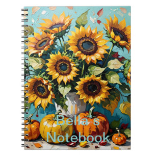 Boho, Boheemse Zonnebloemen, Zonnebloem, Notitieboek