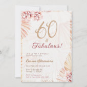 Boho Bohemian 60 en Fabulous Dames 60th Birthday Kaart (Voorkant)