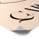 Boho Bohemian Abstract Minimale Stijl Poster (Hoek)