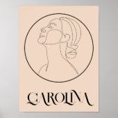 Boho Bohemian Abstract Minimale Stijl Poster (Voorkant)