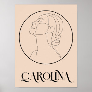 Boho Bohemian Abstract Minimale Stijl Poster