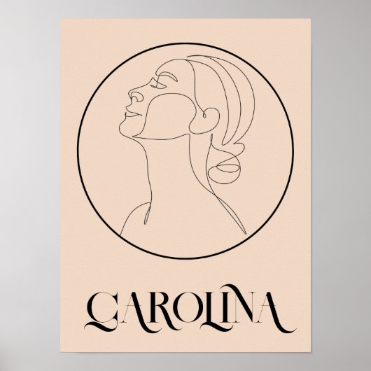 Boho Bohemian Abstract Minimale Stijl Poster (Voorkant)