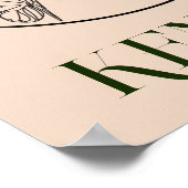 Boho Bohemian Abstract Minimale Stijl Poster (Hoek)