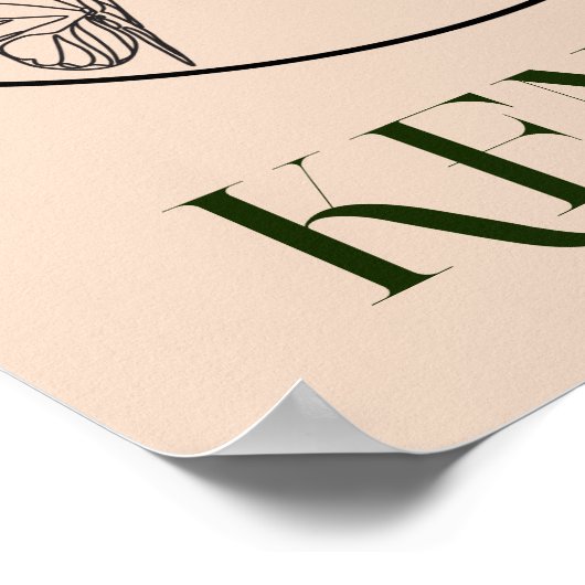 Boho Bohemian Abstract Minimale Stijl Poster (Hoek)