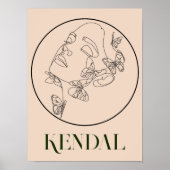 Boho Bohemian Abstract Minimale Stijl Poster (Voorkant)