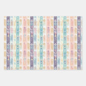 Boho Bohemian All-Occasion Pastel Waterverf Set Inpakpapier Vel (Voorkant 3)