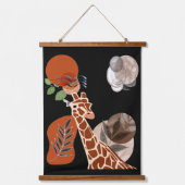 Boho Bohemian Animal Modern Art Giraffe Wall Decor Hangend Wandkleed (Voorkant)