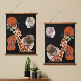 Boho Bohemian Animal Modern Art Giraffe Wall Decor Hangend Wandkleed