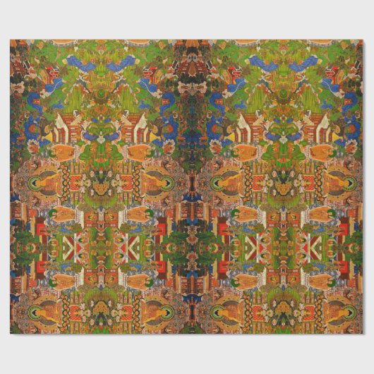 Boho Bohemian Blessing Bohemen boeddhistisch boedd Cadeaupapier (Vlak)