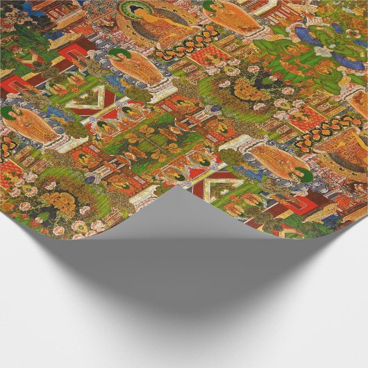 Boho Bohemian Blessing Bohemen boeddhistisch boedd Cadeaupapier (Hoek)