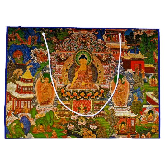 Boho Bohemian Blessing Bohemen boeddhistisch boedd Groot Cadeauzakje (Achterkant)