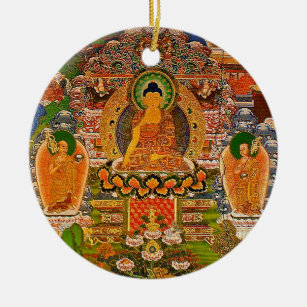 Boho Bohemian Blessing Bohemen boeddhistisch boedd Keramisch Ornament