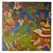 Boho Bohemian Blessing Bohemen boeddhistisch boedd Tegeltje (Voorkant)