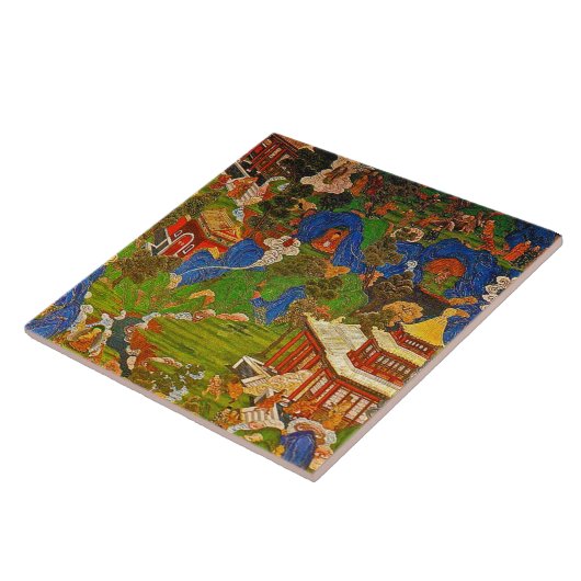 Boho Bohemian Blessing Bohemen boeddhistisch boedd Tegeltje (Zijkant)