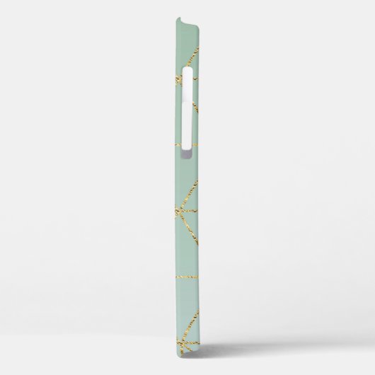 Boho Bohemian Chic Gold en Mint Geometric Glam Case-Mate iPhone Case (Achterkant / Links)