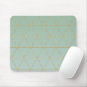 Boho Bohemian Chic Gold en Mint Geometric Glam Muismat (Met muis)