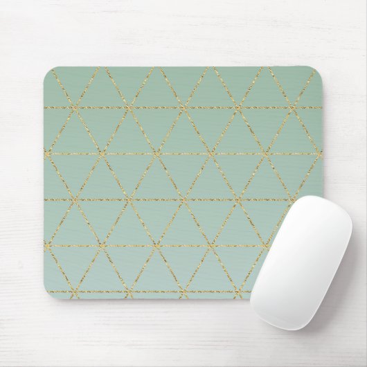 Boho Bohemian Chic Gold en Mint Geometric Glam Muismat (Met muis)