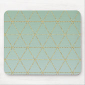 Boho Bohemian Chic Gold en Mint Geometric Glam Muismat (Voorkant)