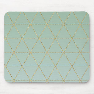 Boho Bohemian Chic Gold en Mint Geometric Glam Muismat