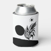 boho bohemian floral sun moon blikjeskoeler (Blikje Voorkant)