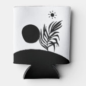 boho bohemian floral sun moon blikjeskoeler (Voorkant)