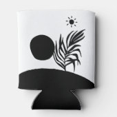 boho bohemian floral sun moon blikjeskoeler (Achterkant)