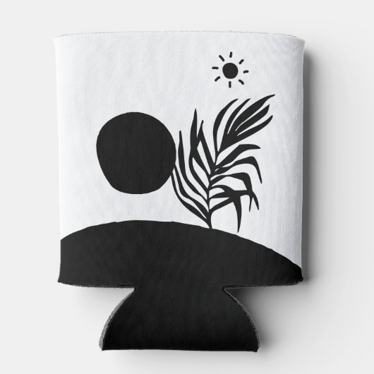 boho bohemian floral sun moon blikjeskoeler (Achterkant)