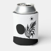 boho bohemian floral sun moon blikjeskoeler (Blikje Achterkant)