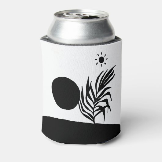 boho bohemian floral sun moon blikjeskoeler (Blikje Achterkant)