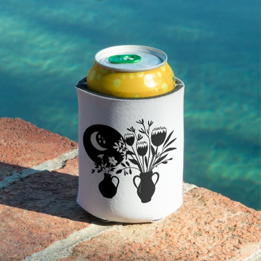 Boho bohemian floral sun moon blikjeskoeler (Insitu Zwembad)