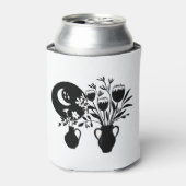 Boho bohemian floral sun moon blikjeskoeler (Blikje Voorkant)