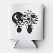 Boho bohemian floral sun moon blikjeskoeler (Voorkant)