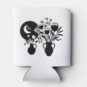 Boho bohemian floral sun moon blikjeskoeler (Achterkant)