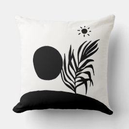 boho bohemian floral sun moon kussen