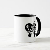 Boho bohemian floral sun moon mok (Voorkant rechts)