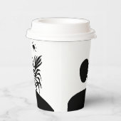 boho bohemian floral sun moon papieren bekers (Rechts)