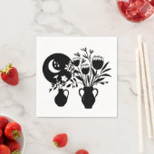 Boho bohemian floral sun moon servet (Insitu)