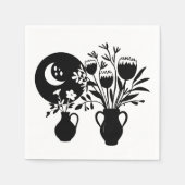 Boho bohemian floral sun moon servet (Voorkant)