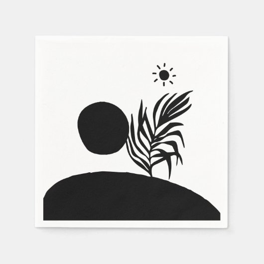 boho bohemian floral sun moon servet (Voorkant)