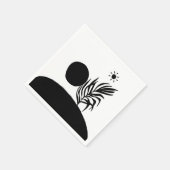 boho bohemian floral sun moon servet (Hoek)